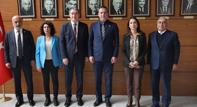 DEM Parti Eş Genel Başkanları TBB Başkanı Sağkan ile görüştü