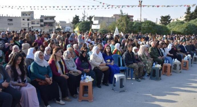 Kobanê’de Abdullah Öcalan’ın özgürlüğü için mücadeleyi büyütme mesajı