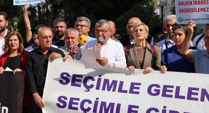 Birçok ilde kayyım protestosu: Bu darbeden derhal vazgeçilsin