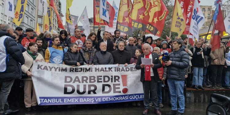 İstanbul’da irade gaspı protestosu: Kayyım rejimini kabul etmiyoruz