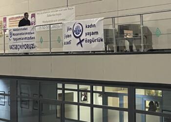 ‘Jin, jiyan, azadî’ pankartının hedef gösterilmesine tepki
