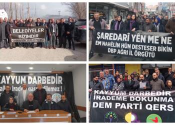 Kayyım atamaları protesto edildi: Darbeci zihniyetin tescili