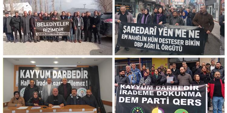 Kayyım atamaları protesto edildi: Darbeci zihniyetin tescili