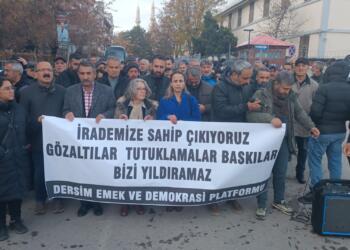 Dêrsim’de kayyım protestosunda gözaltılara tepki
