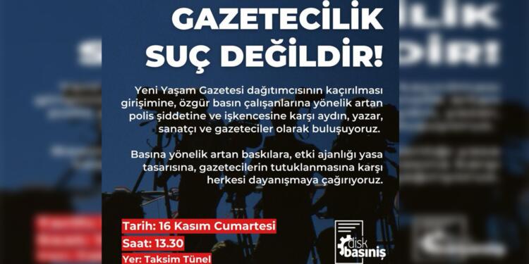Özgür Basın’a dönük saldırılar protesto edilecek