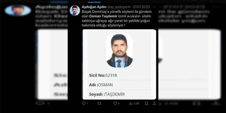 Başak Demirtaş’ı hedef alan Taşdemir mağduru oynadı!