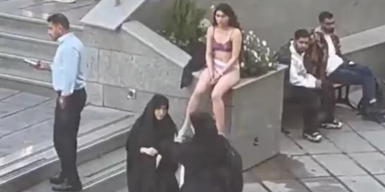 Örtünme zorunluluğunu protesto eden öğrenci gözaltına alındı