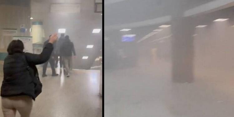 İstanbul’da metro istasyonunda yangın