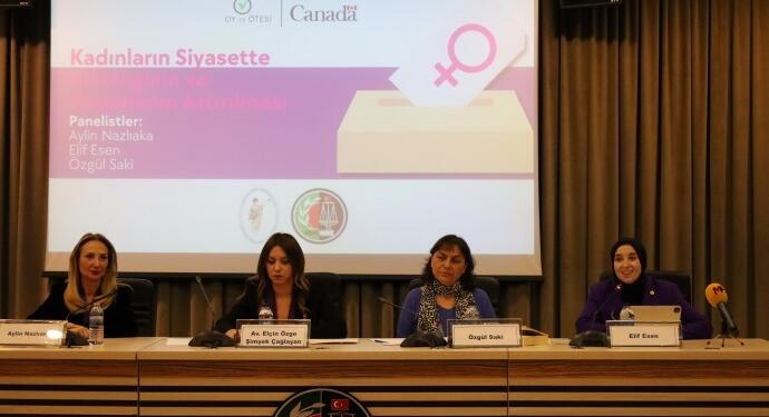 Kadınlardan seçme ve seçilme hakkı paneli