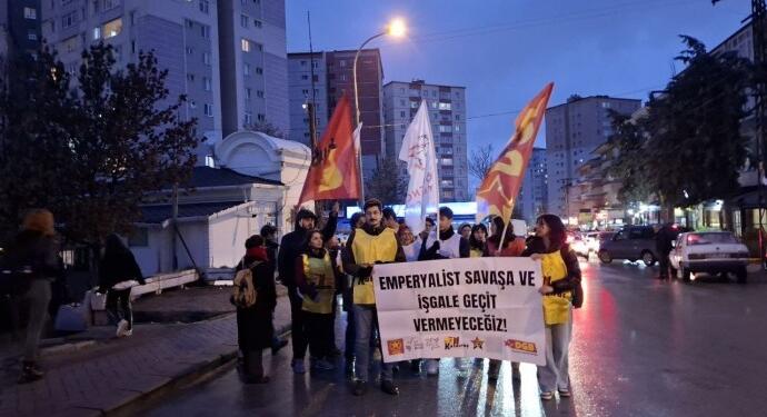 Gençlik örgütleri saldırıları protesto etti