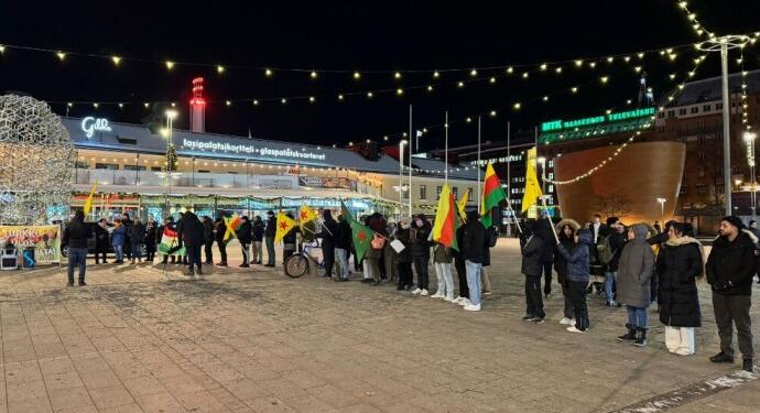 Avrupa kentleri Rojava için sokaklarda