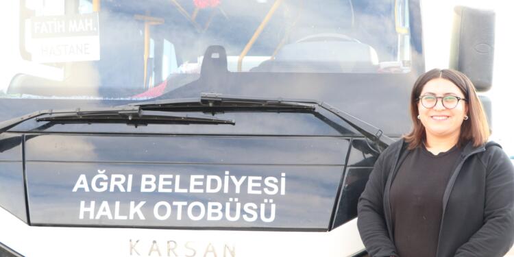 Agirî’nin ilk kadın otobüs şoförü