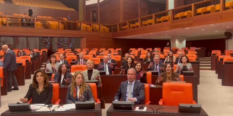 Meclis’te kayyım protestosu