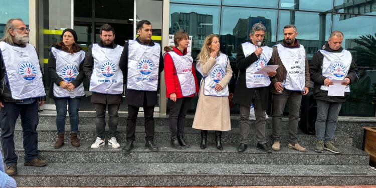 Karabağlar Belediyesi’nde TİS eylemi