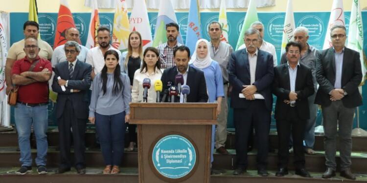Rojava’daki 34 siyasi parti ve kuruluş QSD’ye destek açıklaması yaptı