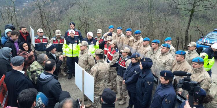 Ordu’da yurttaşlar izinsiz maden sondajına tepki gösterdi