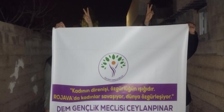 Serêkaniye’de saldırılar protesto edildi