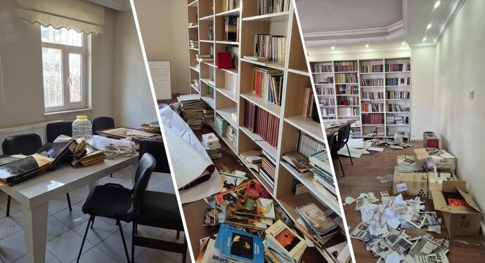 Polis Kürt Edebiyatçılar Derneği’ne baskın düzenledi