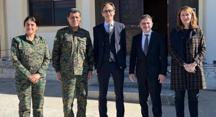 Almanya Dışişleri Bakanlığı delegeleri Mazlum Abdî ile görüştü