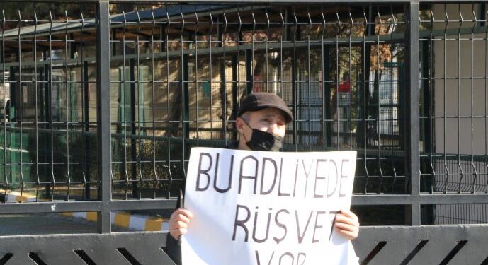 Adliye önünde eylem: Rüşvet var