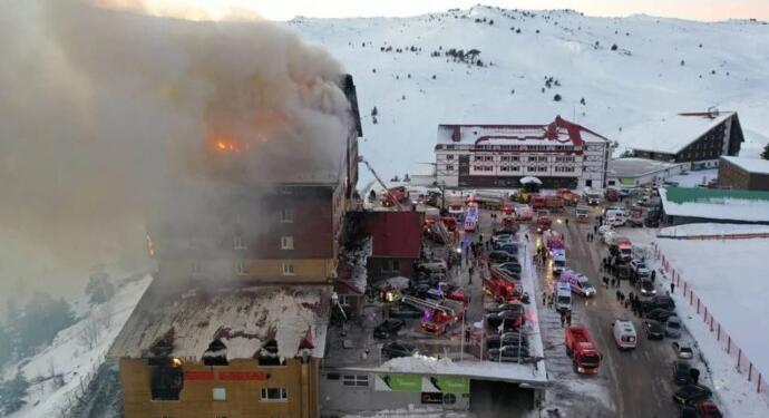 Otel yangınını inceleyen ÇHD: Katliam göz göre göre geldi