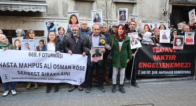 İstanbul ve Ankara’da hasta tutsaklar için tahliye talebi