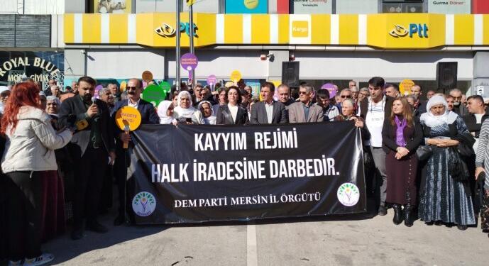 Akdeniz’de kayyım protestosu: Direneceğiz