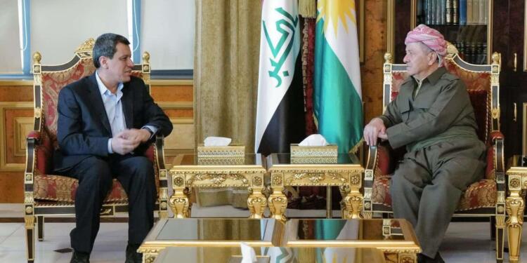 QSD Genel Komutanı Mazlum Abdî Hewlêr’de Mesut Barzani ile görüştü