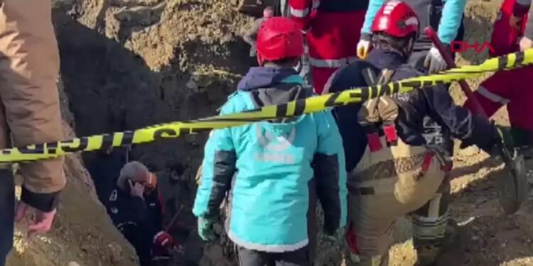 Polatlı’daki inşaatta göçük