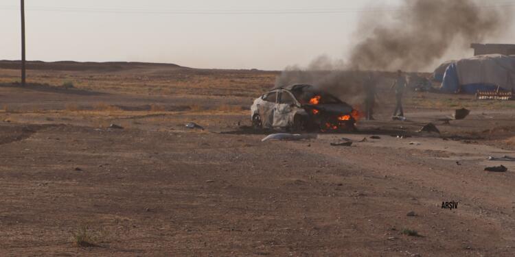 Kobanê’de sivil bir araca saldırı