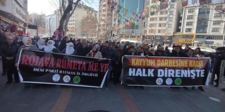 Türkiye’nin Rojava’ya yönelik saldırıları protesto edildi