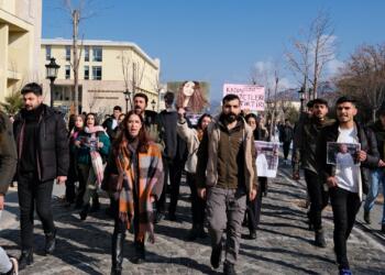 Dêrsim’de öğrenciler Gülistan ve Rojin için yürüdü