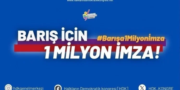 ‘Barış için 1 milyon imza’ kampanyası başladı
