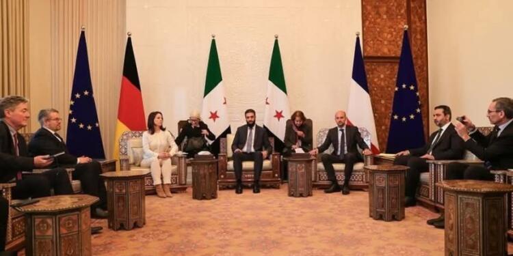 Almanya ve Fransa Dışişleri Bakanları Şam’da açıklama yaptı