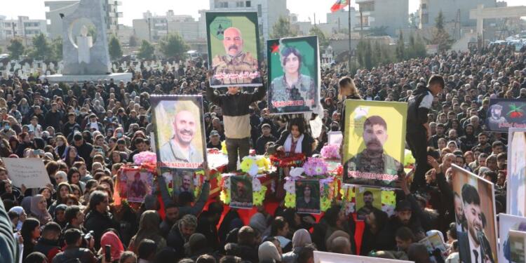 Cihan ve Nazım için Qamişlo’da cenaze töreni düzenlendi