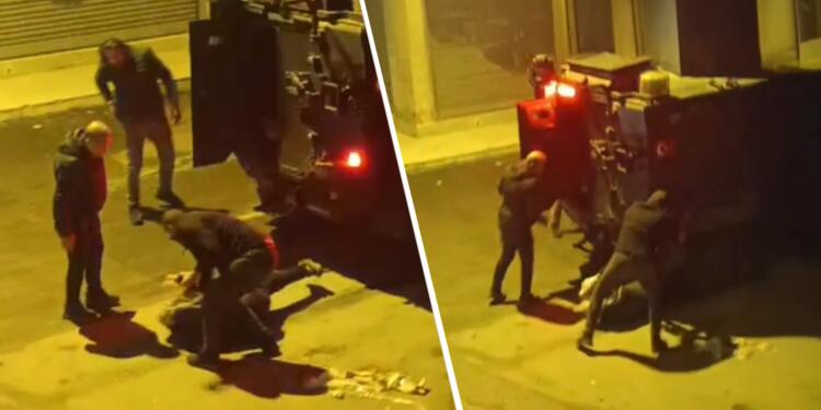 Polisler zırhlı araçla çarptıkları genci darp ederek gözaltına aldı