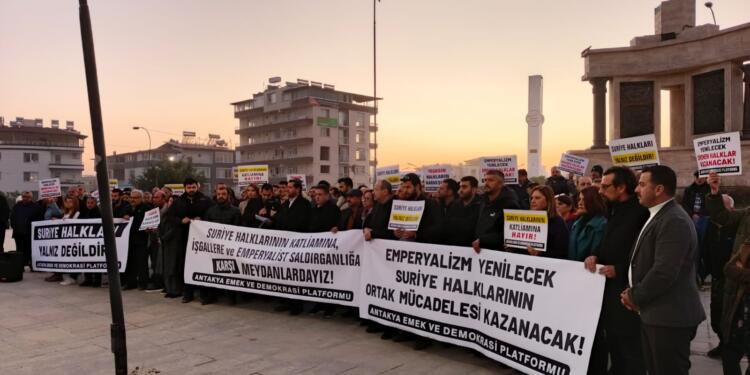 Antakya’da eylem: Suriye’deki Aleviler için direnişi büyüteceğiz