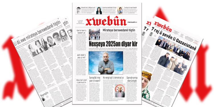 Xwebûn ‘2025 yılının haritasını belirledi’ manşetiyle çıktı