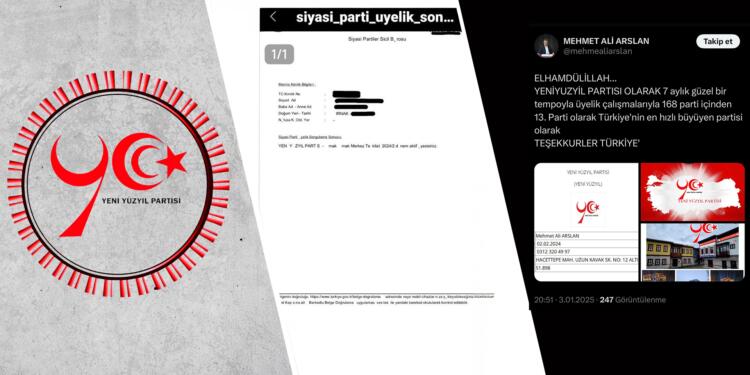 Yeni Yüzyıl Partisi’nden ‘üyelik’ hilesi