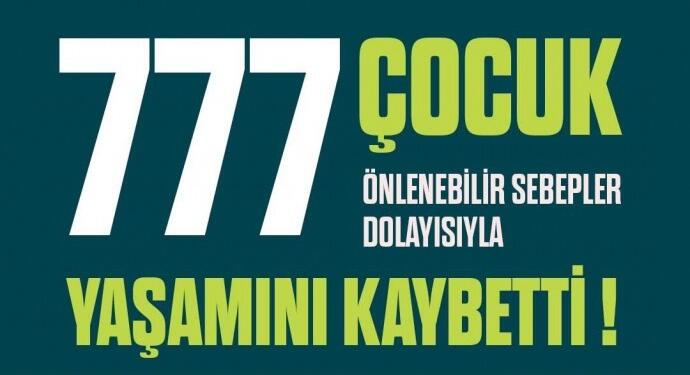 FİSA: 777 çocuk önlenebilir sebeplerden yaşamını yitirdi