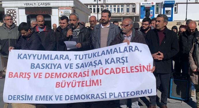 Dêrsim’de kayyım, tutuklamalar ve savaş politikaları için açıklama