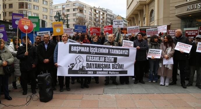 Eskişehir’de Başpınar işçileri için açıklama