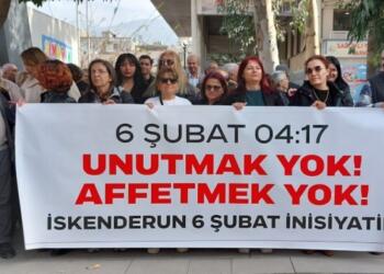 6 Şubat depremlerinde yaşamını yitirenler anıldı