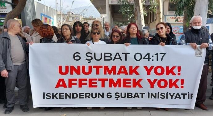 6 Şubat depremlerinde yaşamını yitirenler anıldı