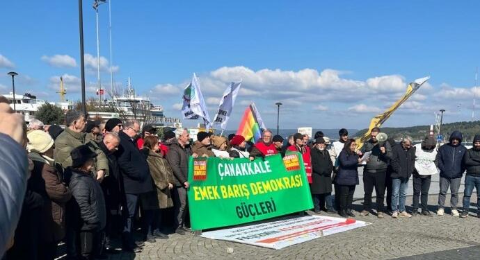 Çanakkale’de kayyım ve HDK protestosu