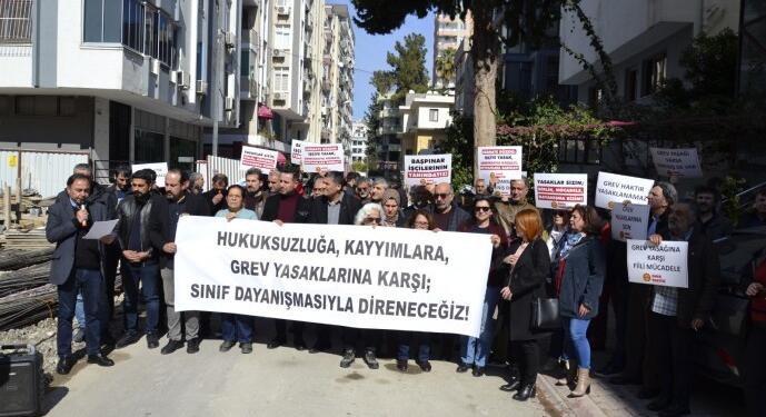 Adana’da kayyım ve grev yasaklarına tepki