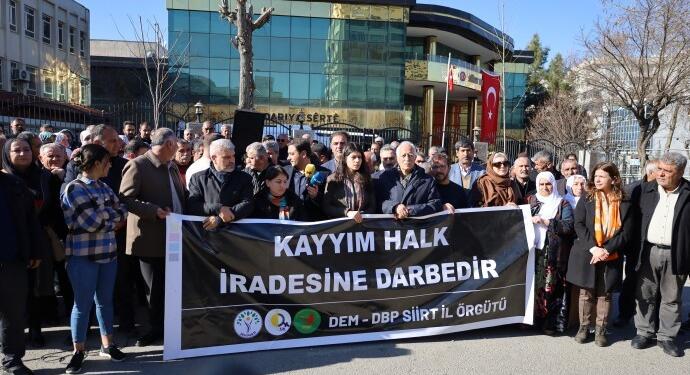 Sêrt’te kayyım eylemi: Halkın olanı halka vereceğiz
