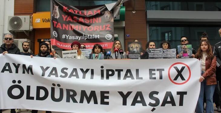 Erzincan’daki köpek katliamına İzmir’de tepki