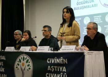 İzmir’de ‘Toplumsal barış ve özgürlük’ buluşması: Tecrit ortadan kalkmalı