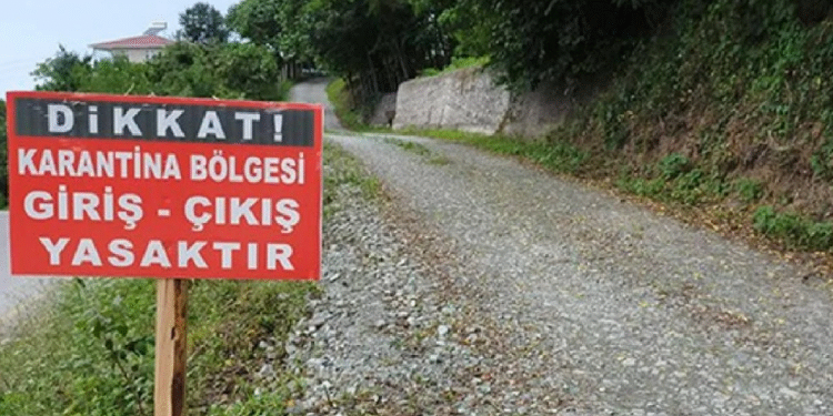 Zonguldak’ta bir köy karantinaya alındı